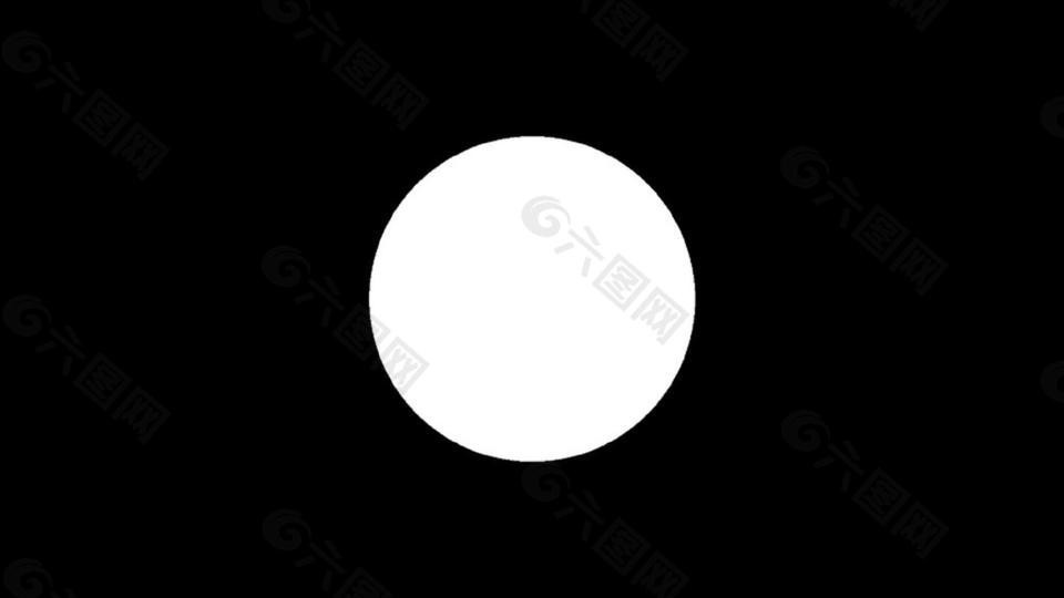 简洁白色圆形图标动态视频素材视频音效素材免费下载(图片编号