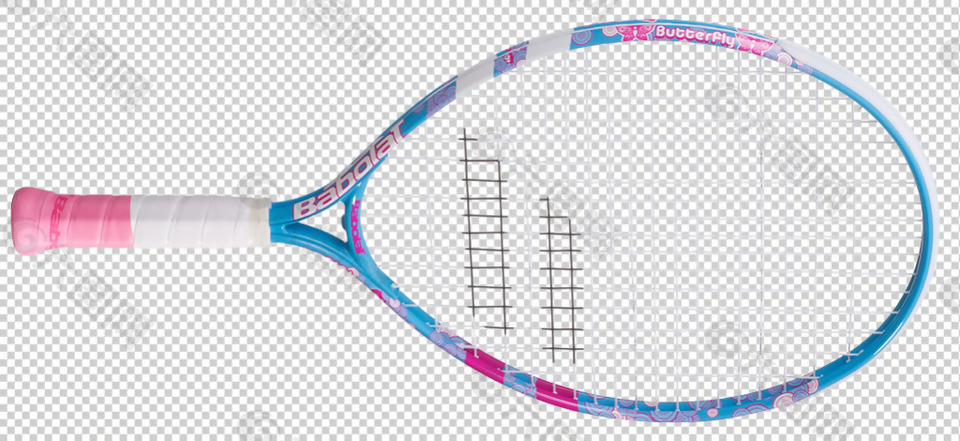 彩色网球拍免抠png透明图层素材