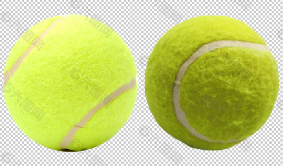 绿色网球免抠png透明图层素材