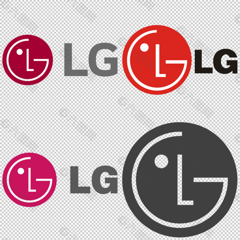 各种lg标志免抠png透明图层素材设计元素素材免费下载(图片编号