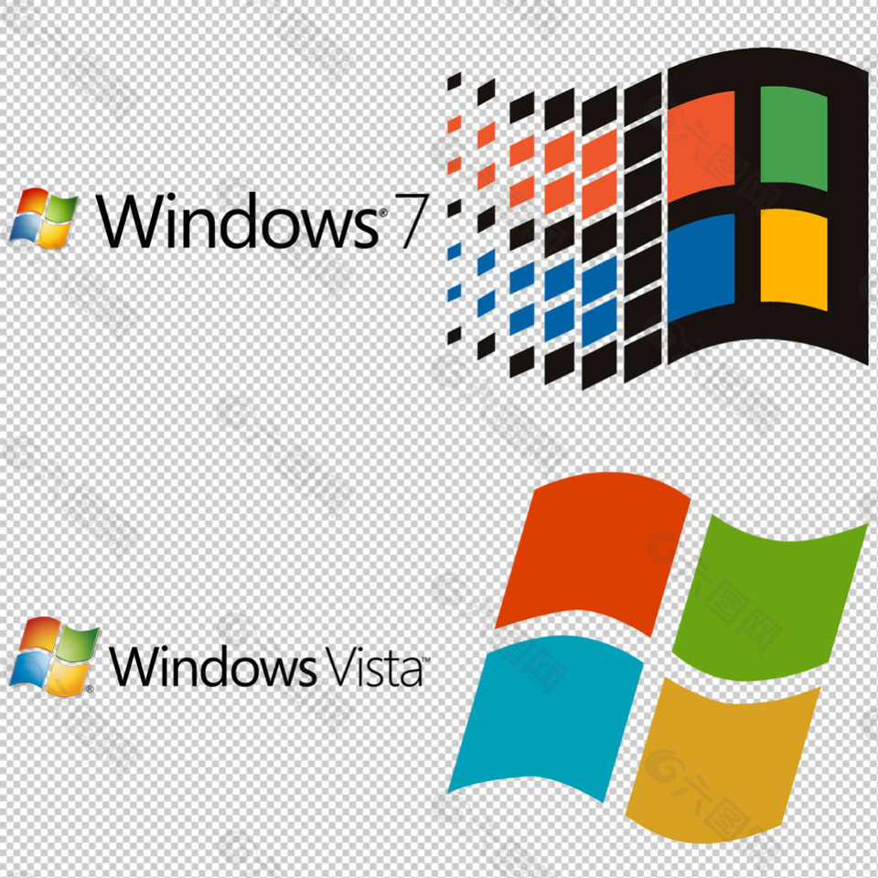 windows操作系统标志png透明素材