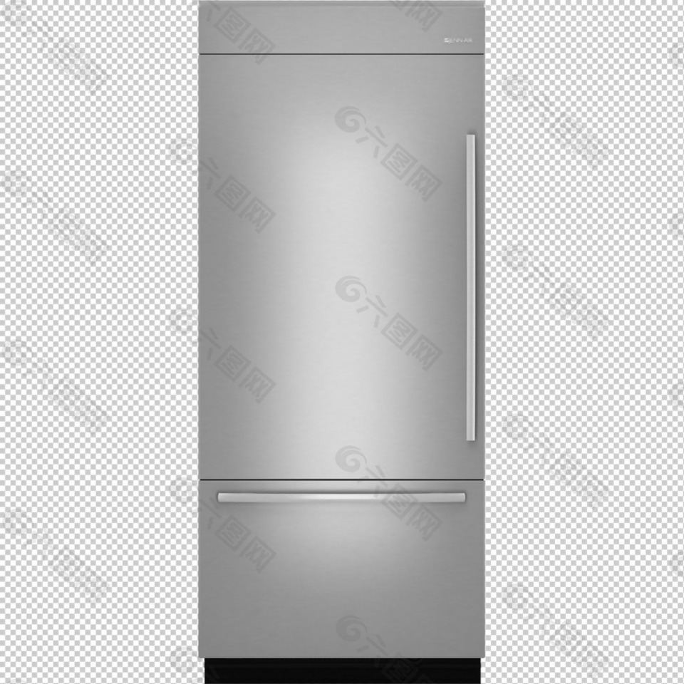 电冰箱高清手绘免抠png透明图层素材