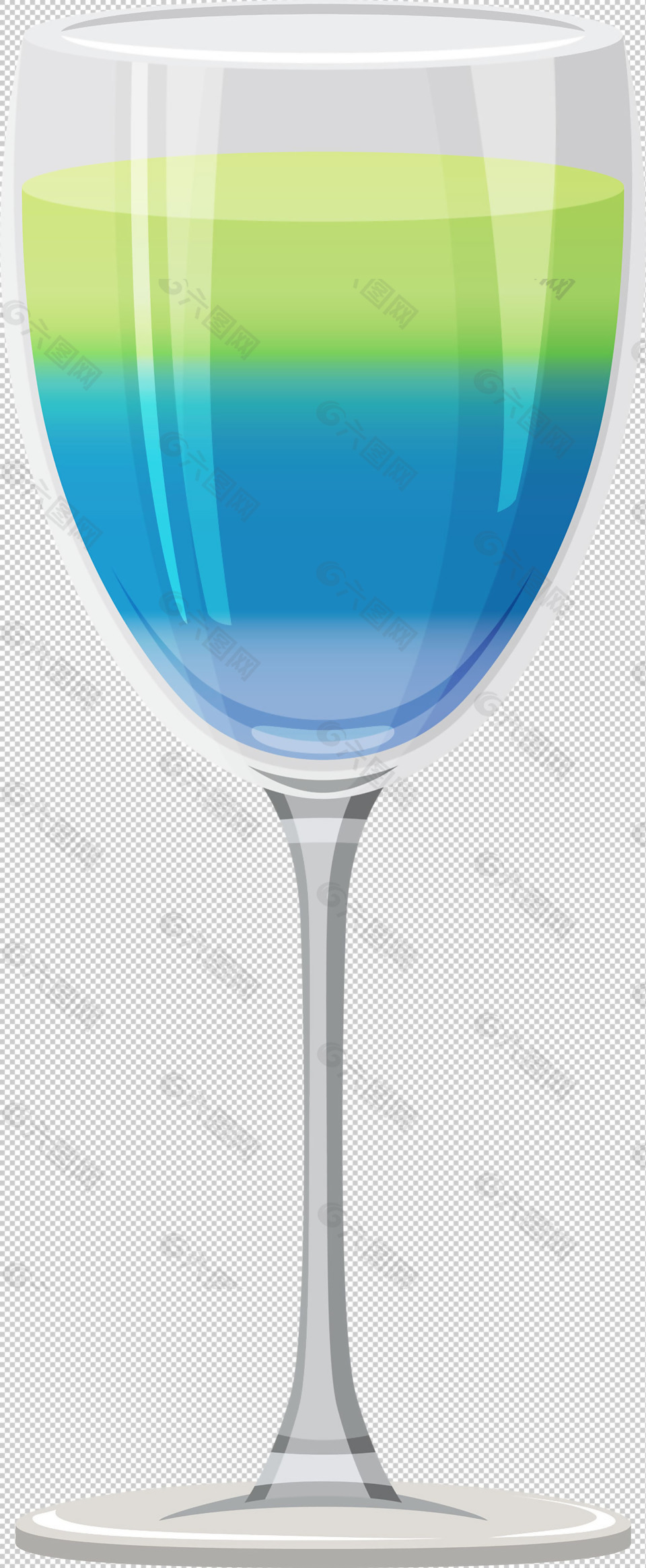 鸡尾酒杯免抠png透明图层素材