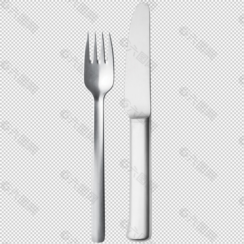 精美的刀叉子免抠png透明图层素材
