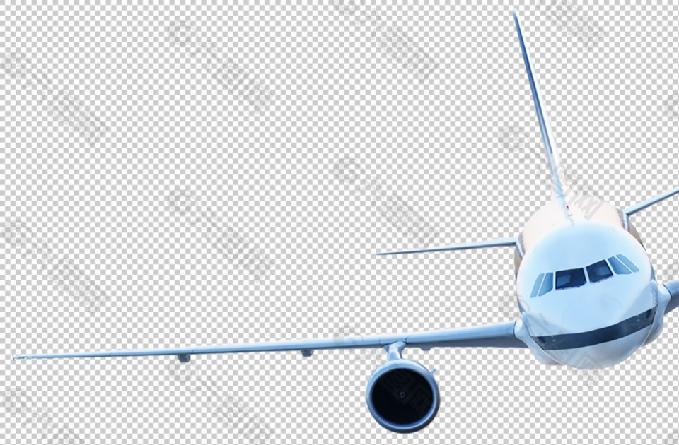 大飞机图片免抠png透明图层素材