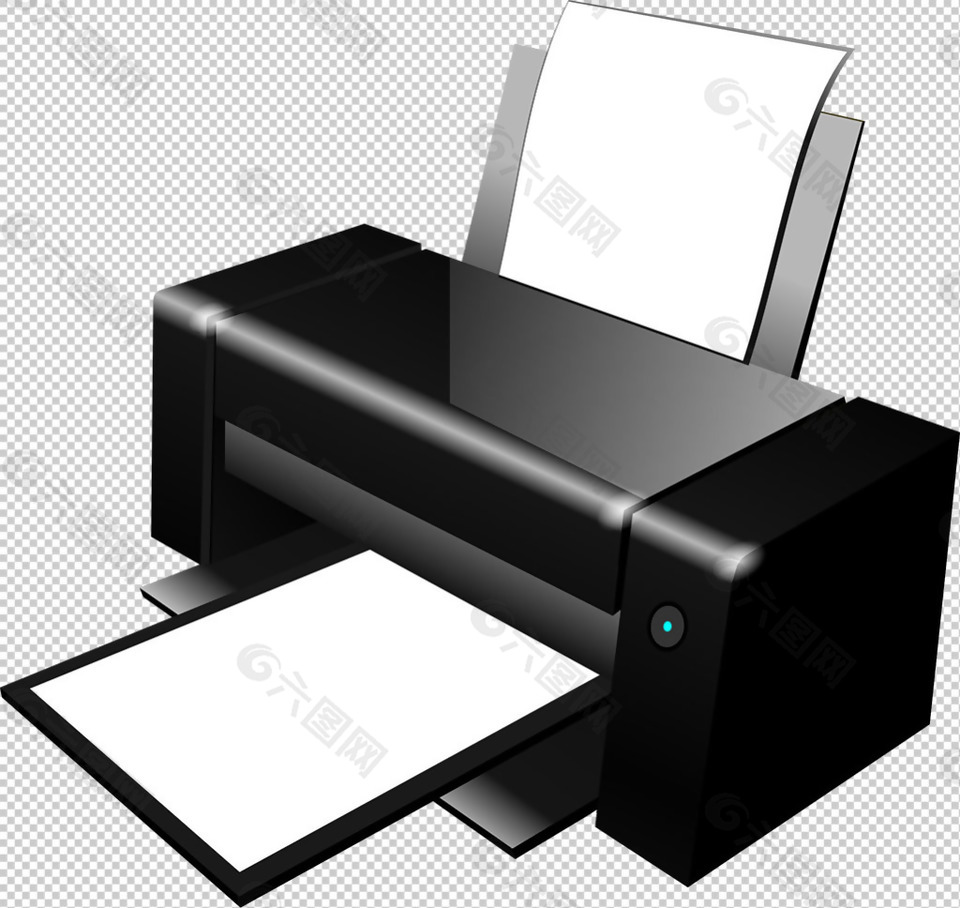 办公文件打印机免抠png透明图层素材