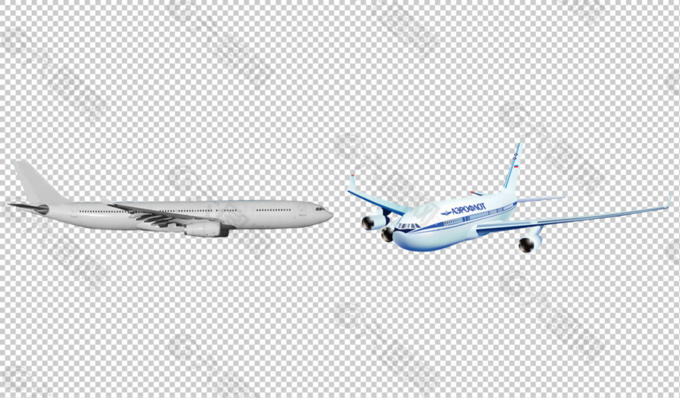 宽体客机图片免抠png透明图层素材