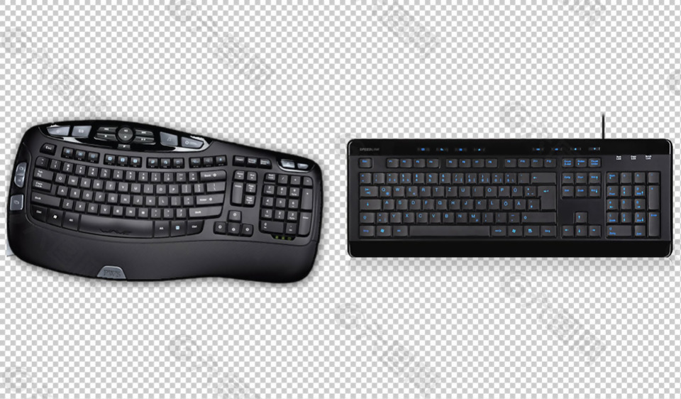 时尚键盘免抠png透明图层素材