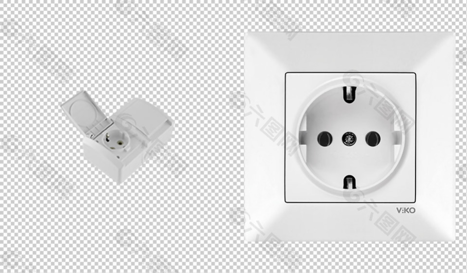 漂亮电源插座免抠png透明图层素材