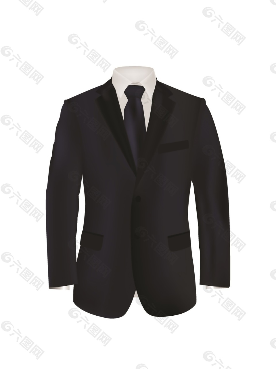 男士西服矢量素材