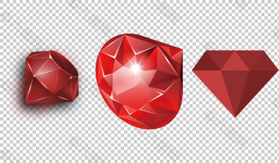 鸽血红宝石图片免抠png透明图层素材