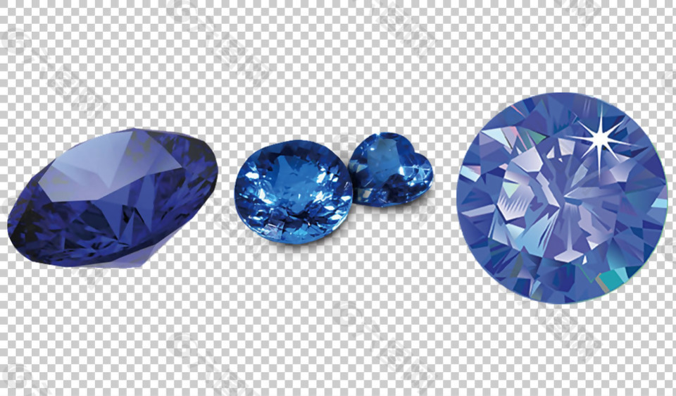 蓝宝石免抠png透明图层素材