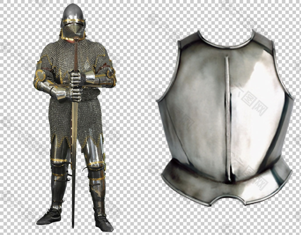 战士盔甲图片免抠png透明图层素材