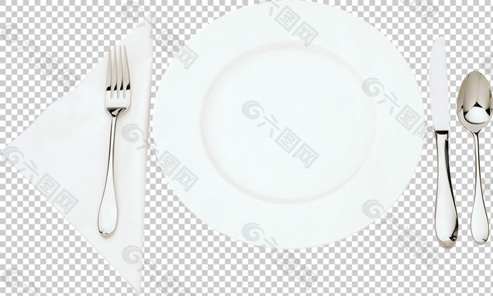 白盘子免抠png透明图层素材