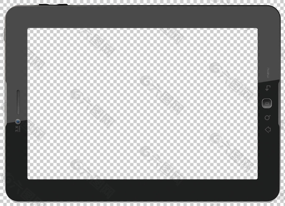 平板电脑模板免抠png透明图层素材