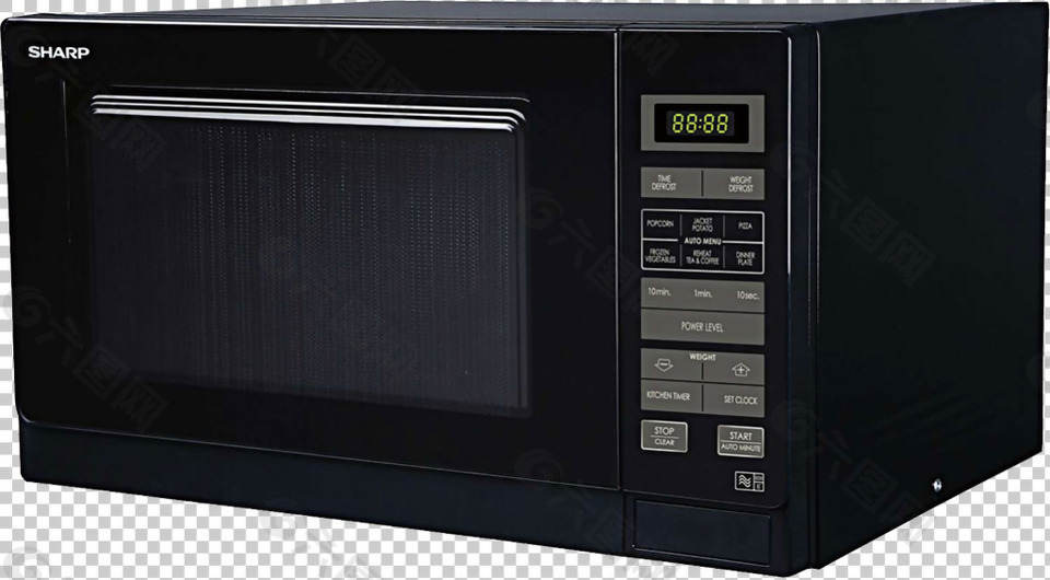 微波炉照片免抠png透明图层素材