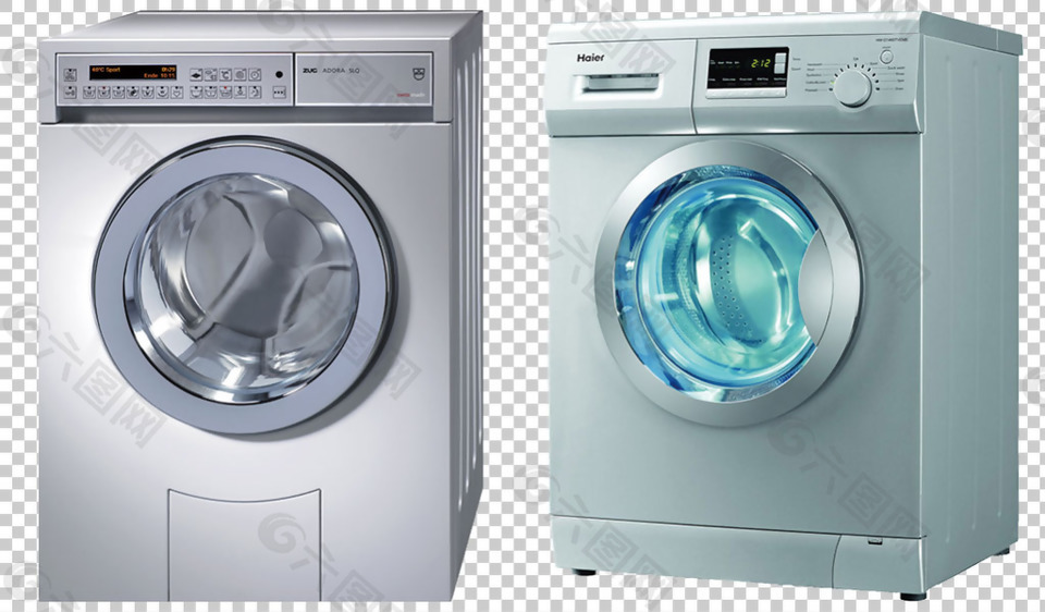 洗衣机海报免抠png透明图层素材