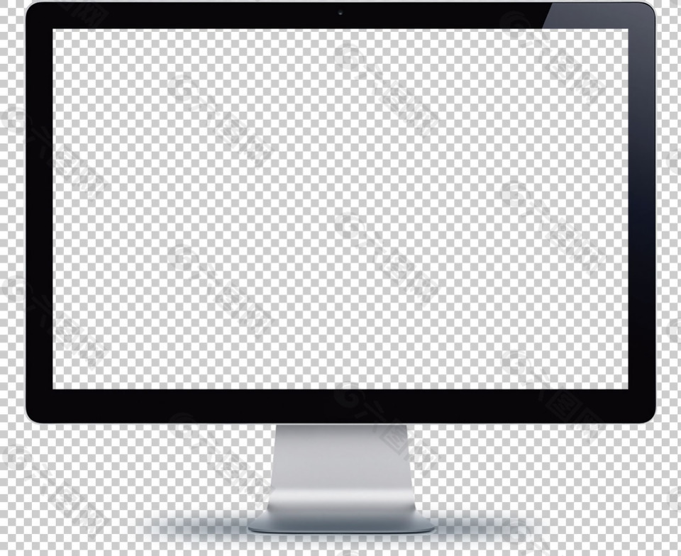 电脑显示器图片免抠png透明图层素材