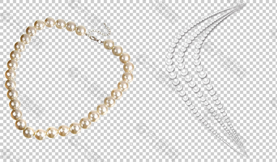 珍珠项链免抠png透明图层素材