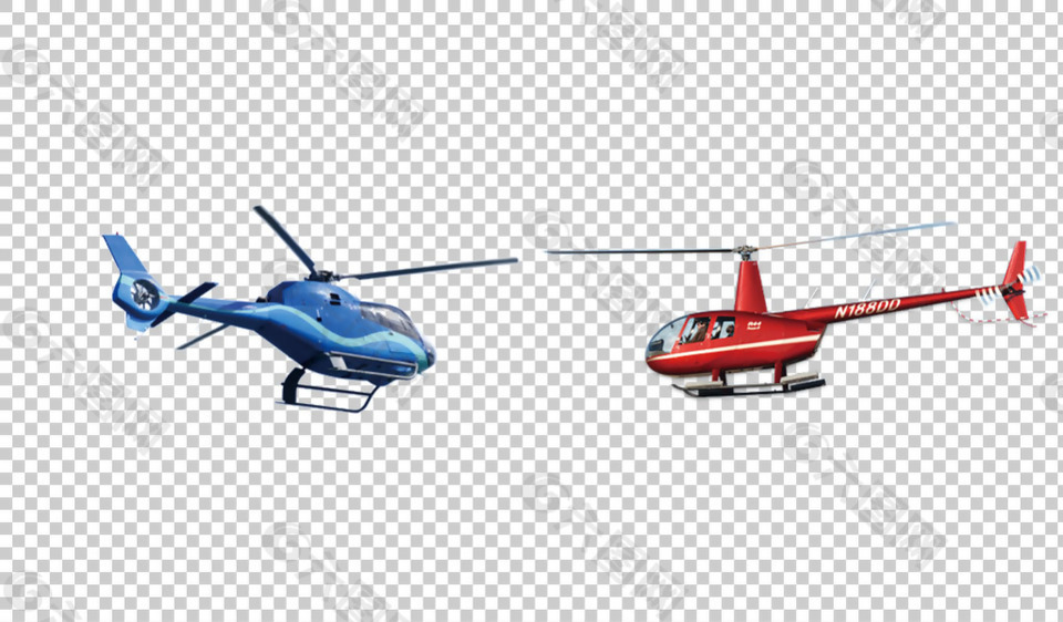 彩色直升机免抠png透明图层素材