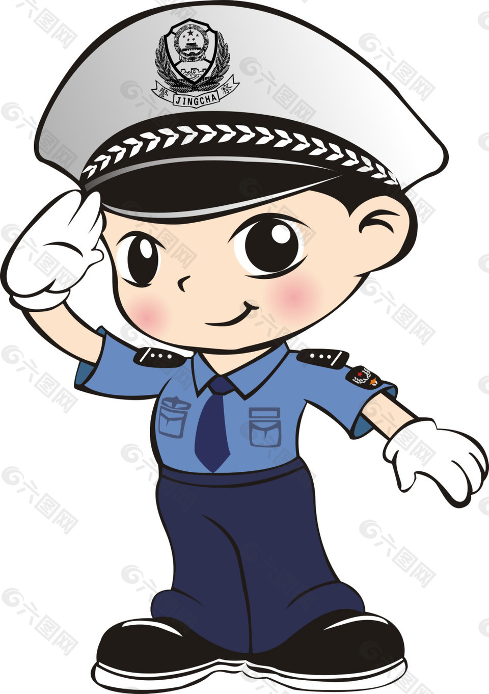 敬礼警察图片 敬礼警察素材 敬礼警察模板免费下载 六图网
