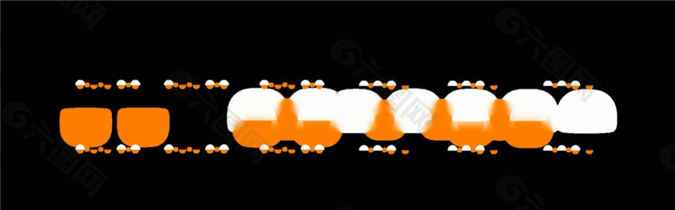橙色抽象圆点动态MOV视频素材下载