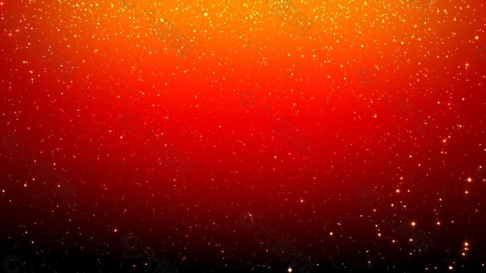 温暖橙红色光斑粒子动态背景