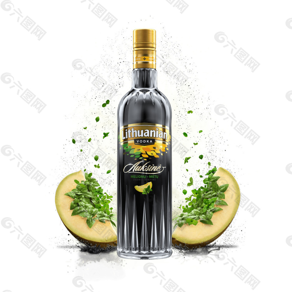 一瓶果汁酒水水果啤酒香槟