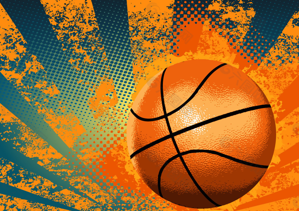 篮球海报背景矢量背景素材免费下载 图片编号 六图网