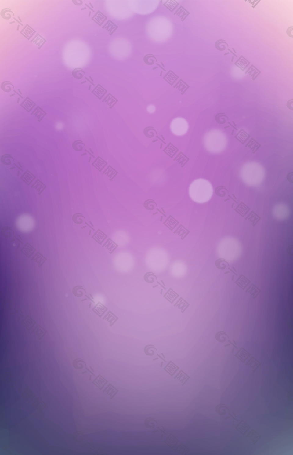 紫色泡泡梦幻渐变背景