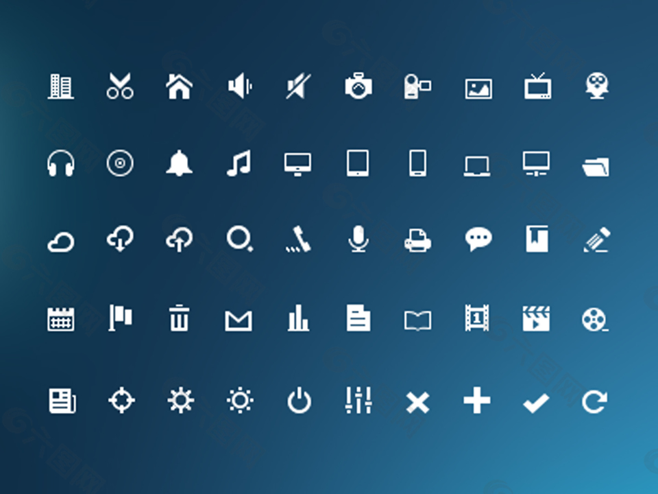 迷你符号图标网页icon设计