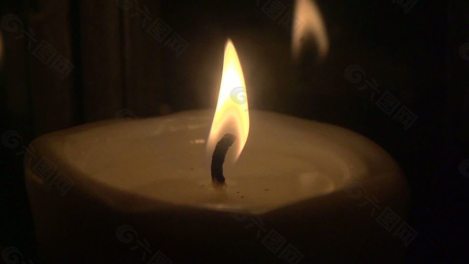 慢动蜡烛火焰