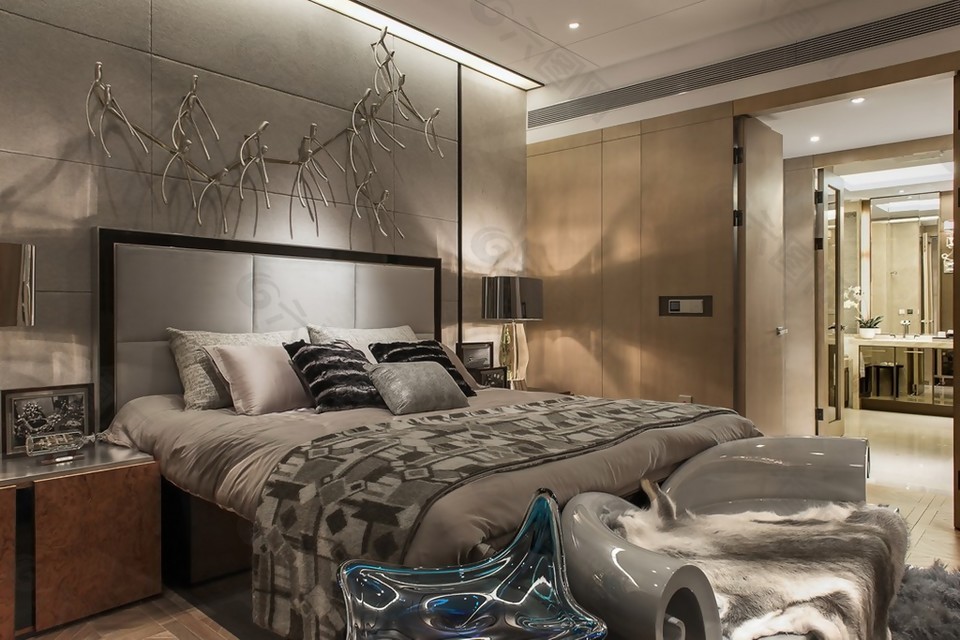 欧式轻奢卧室室内装修效果图