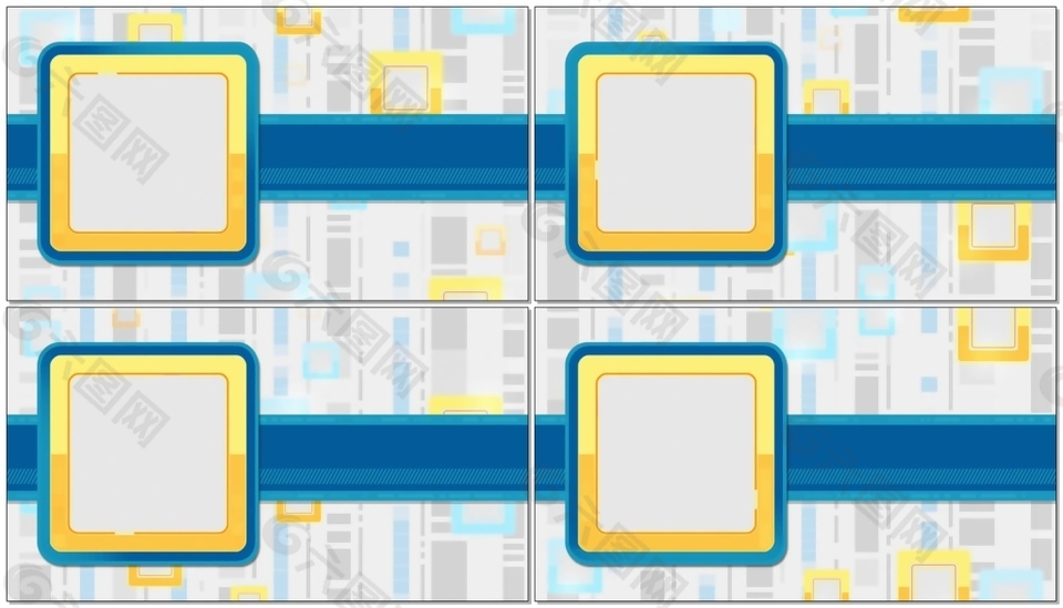 无限空间正方形视频素材