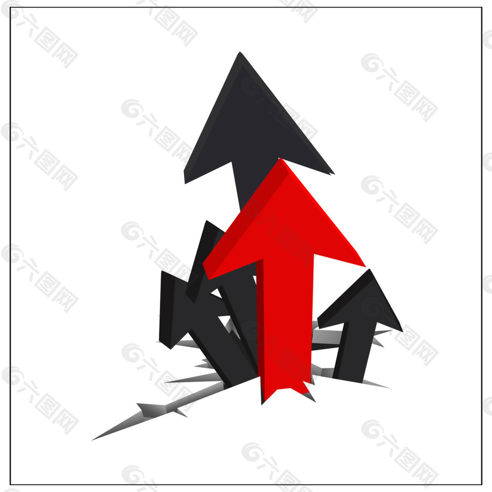 卡通精美向上箭头矢量素材设计元素素材免费下载(图片编号:8903404)-六图网