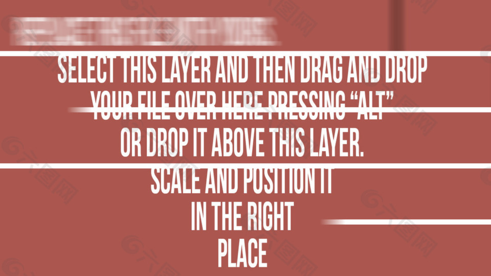 创意文字动画展示ae模版