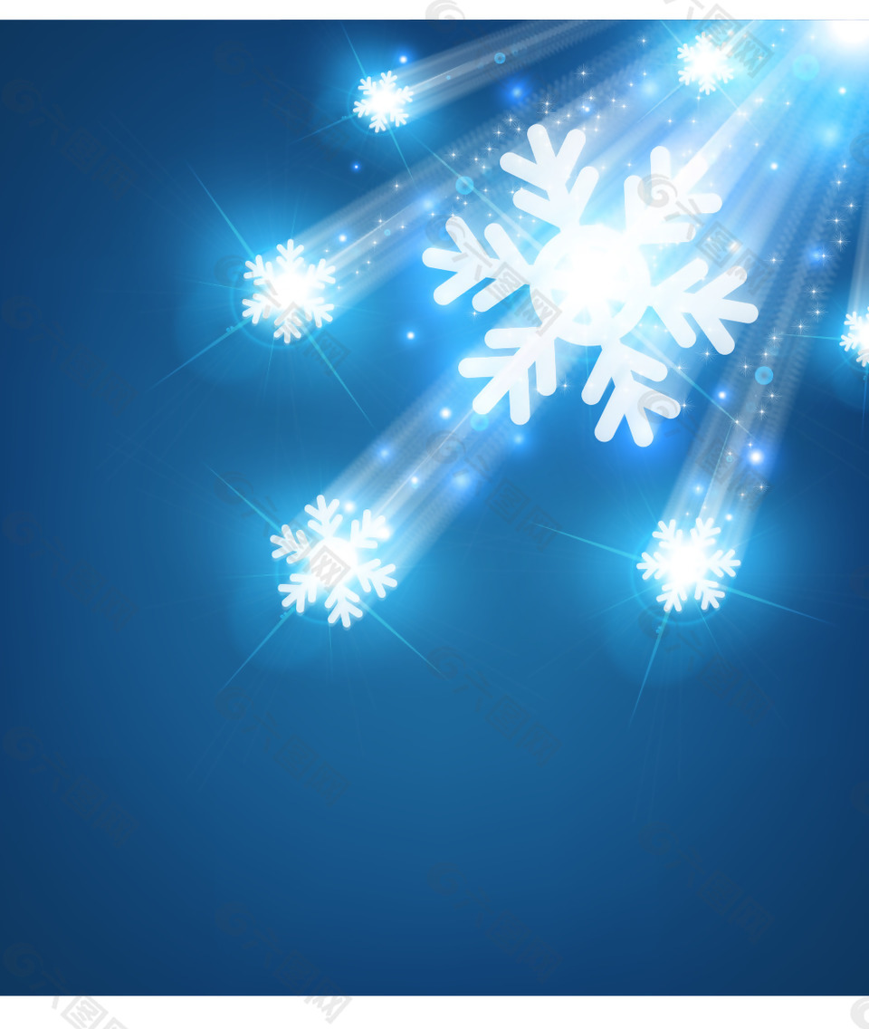 蓝色动感雪花背景矢量素材背景素材免费下载(图片编号:8905262)-六