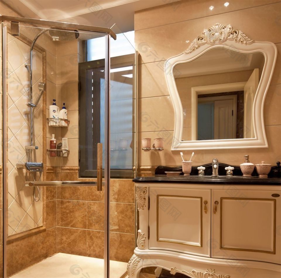 室内浴室现代舒适装修效果图