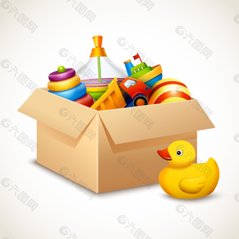 卡通儿童玩具矢量素材