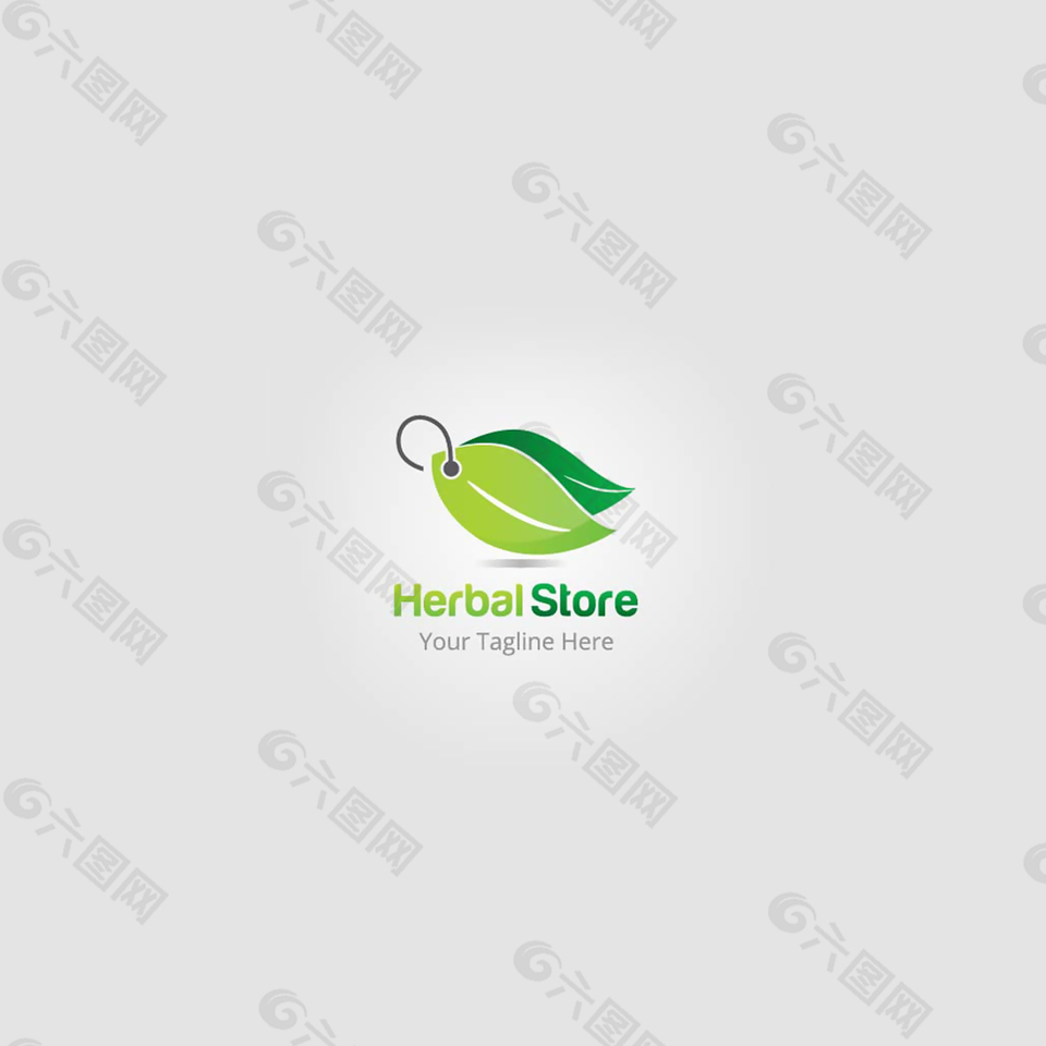 绿色环保主题logo设计元素素材