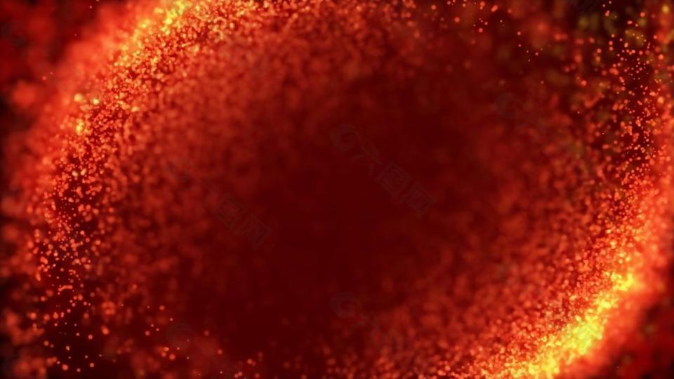 炫红光斑粒子动态视频素材