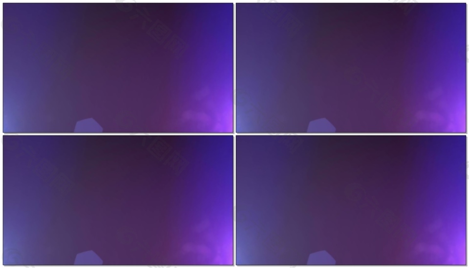 极致紫光斑泄漏镜头与散景效果动画