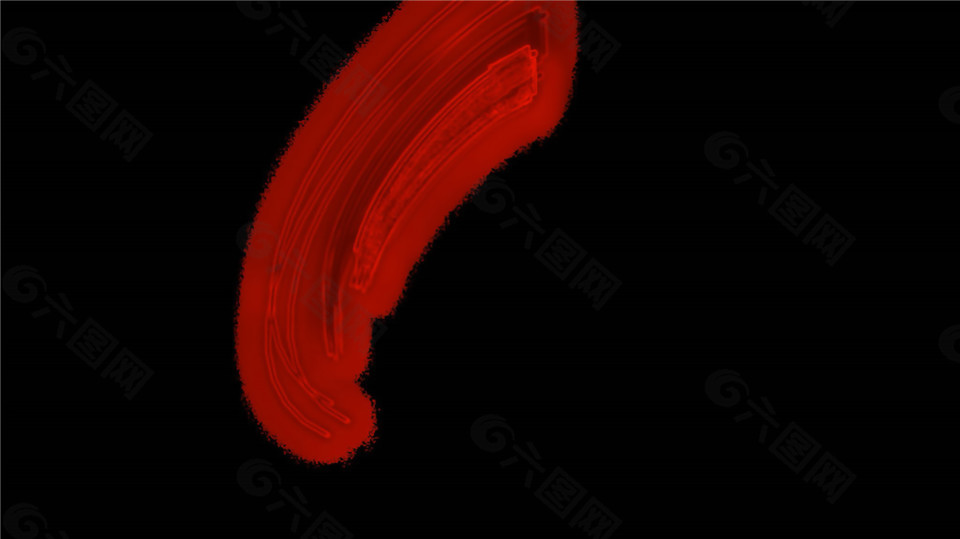 抽象的红色图形动态特效mov视频素材下载