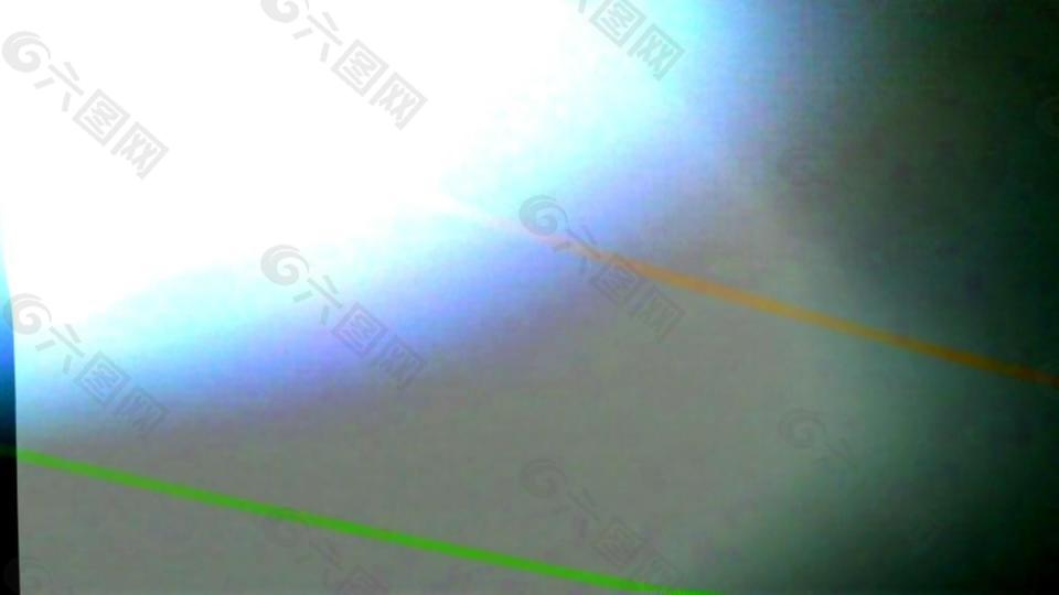绿色镜头漏光装饰动态视频素材
