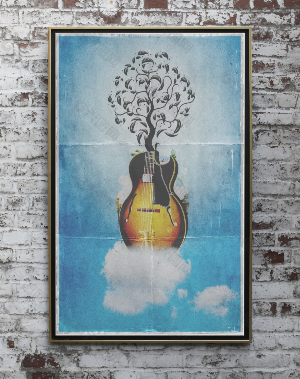 创意合成海报—吉他海报