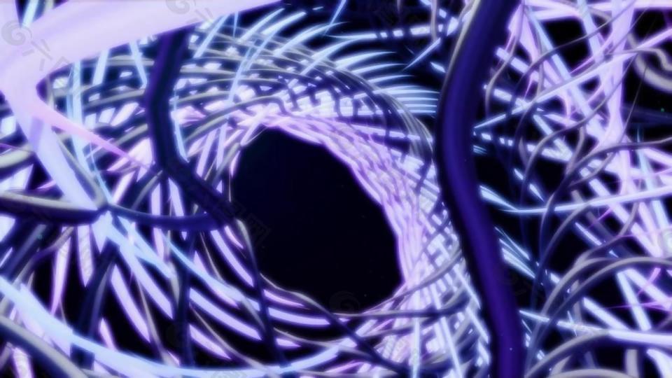 三维螺旋曲线动态背景视频素材