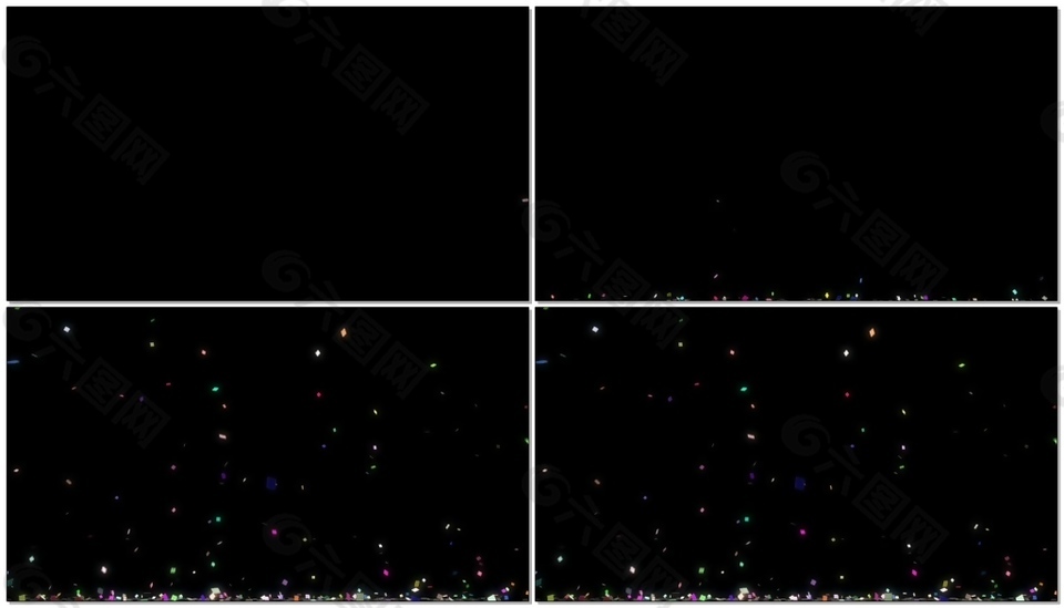 美丽彩片礼花带通道