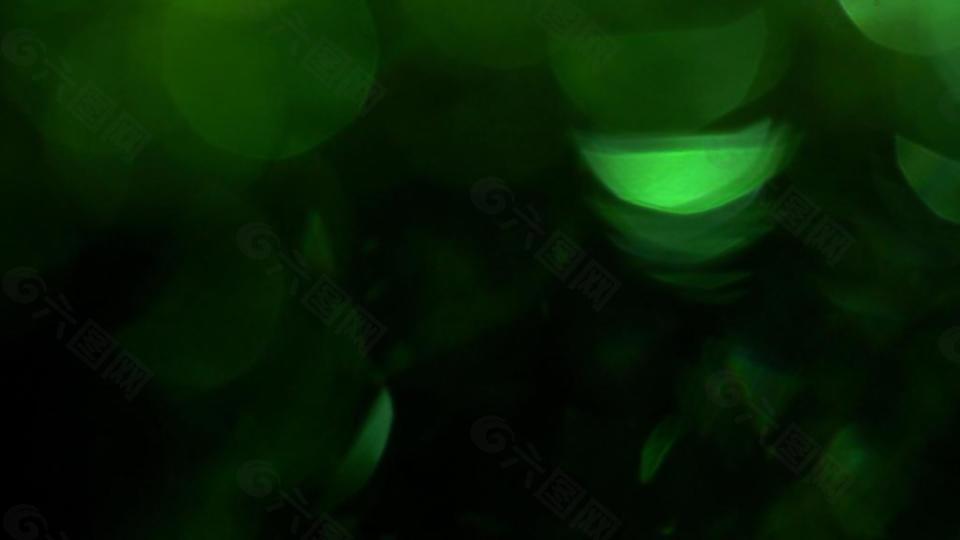 绿色镜头光晕光斑视频装饰素材