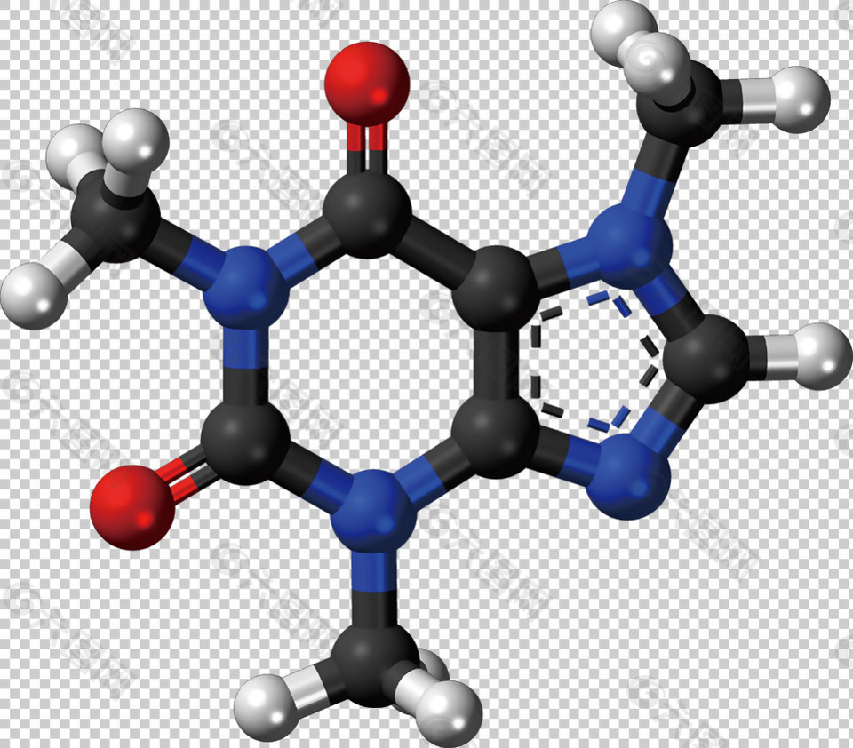 彩色分子模型免抠png透明图层素材