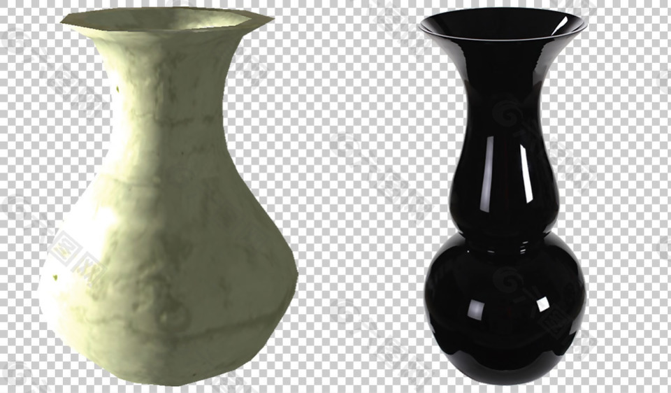 漂亮的花瓶装饰瓶免抠png透明图层素材